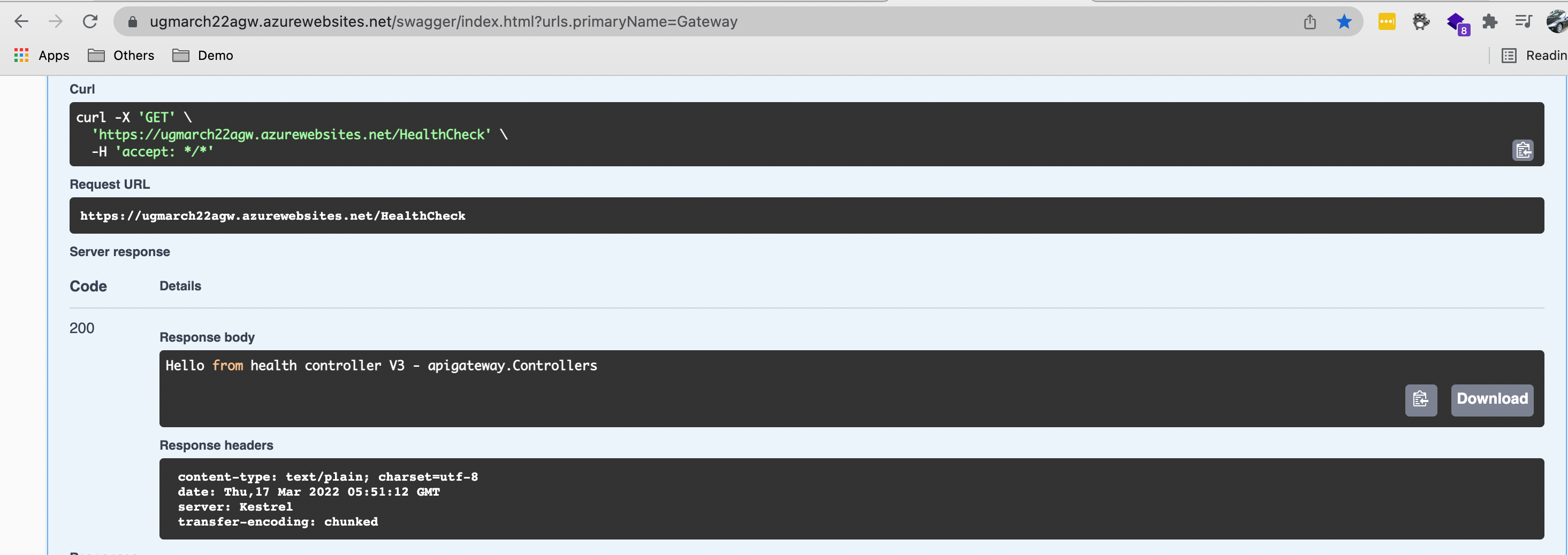 Figure 4: After swap – Production slot
