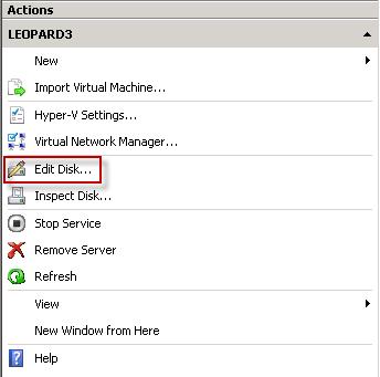 You expand a VHD from the Actions Menu | Edit Disk