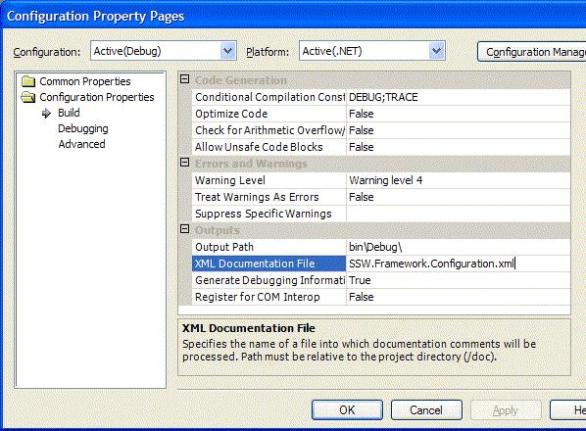 Build Project Property