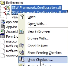 Use Undo Checkout