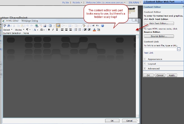 Content Editor Web Part