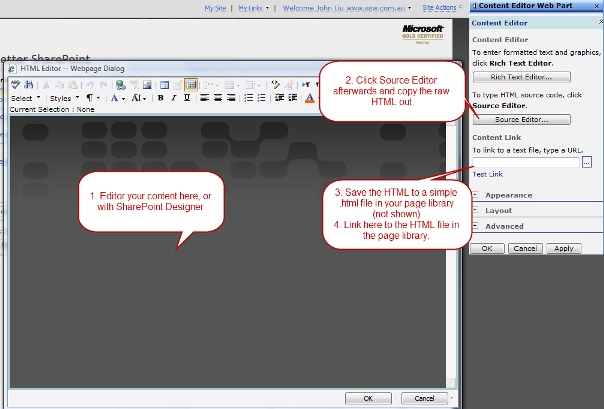 Content Editor Web Part