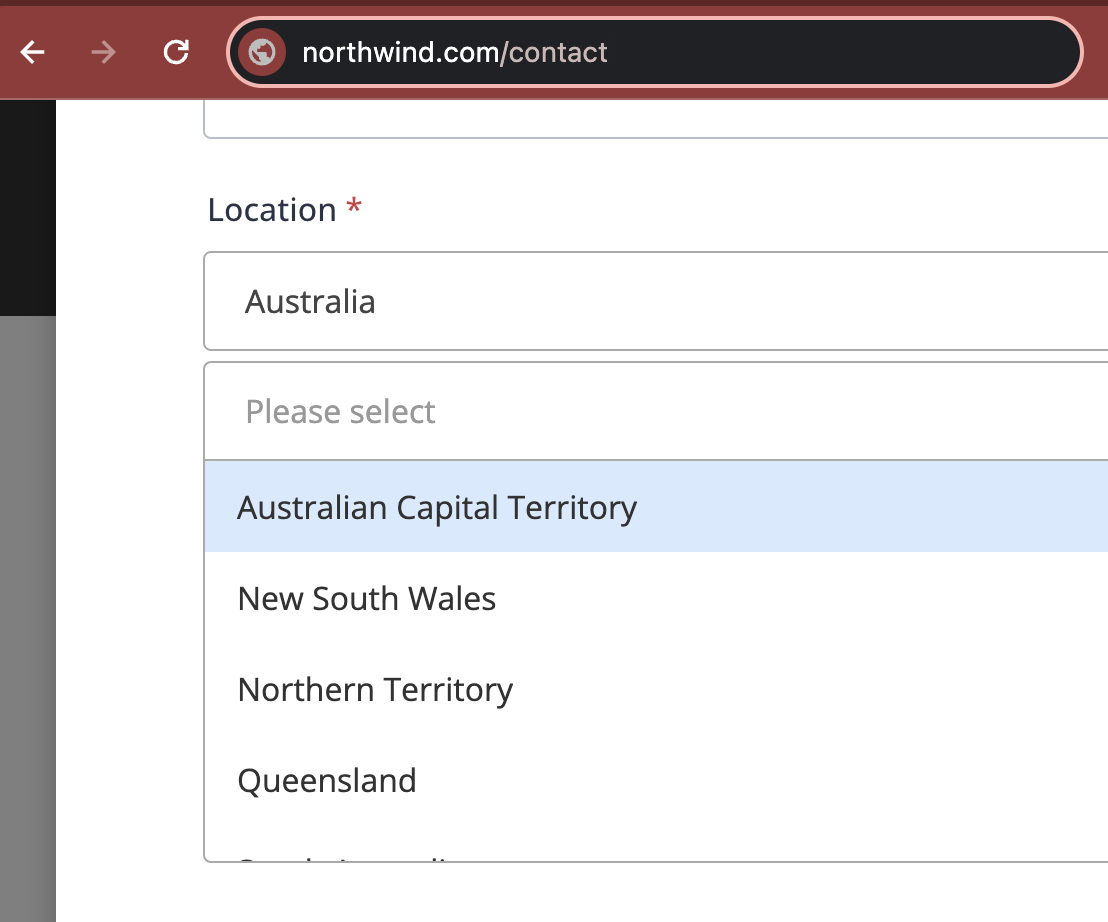 Figure: New "State" field added