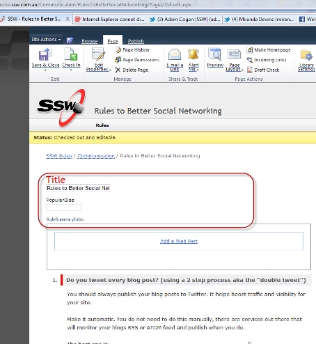 SharePoint Rules