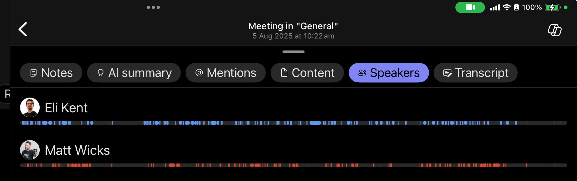 Figure: Copilot speaking summary was {{ DURATION }} - Image from Product Owner