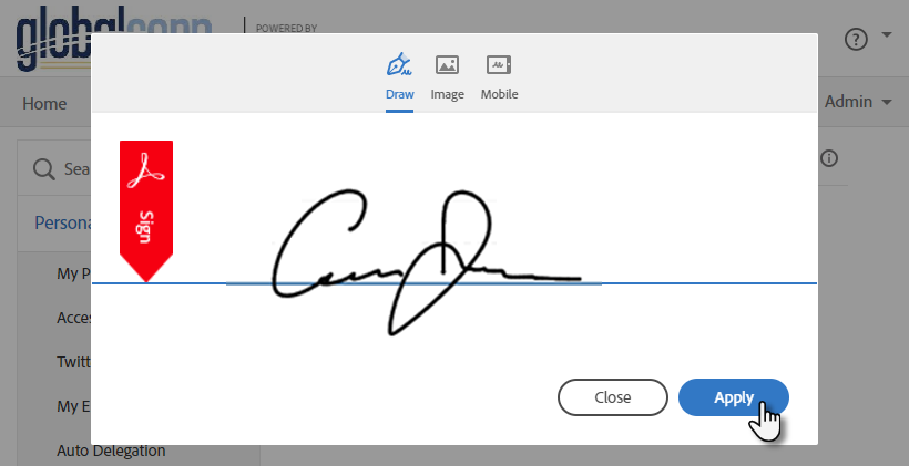 ✅ Figure: Good example - eSignatures are efficient and easy