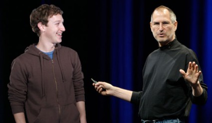 Figure: Mark Zuckerberg became very successful under the guidance of Steve Jobs