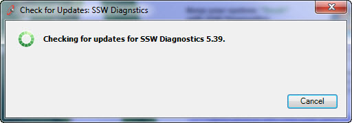 Figure 1: Help | Check for Updates opens the Updater form