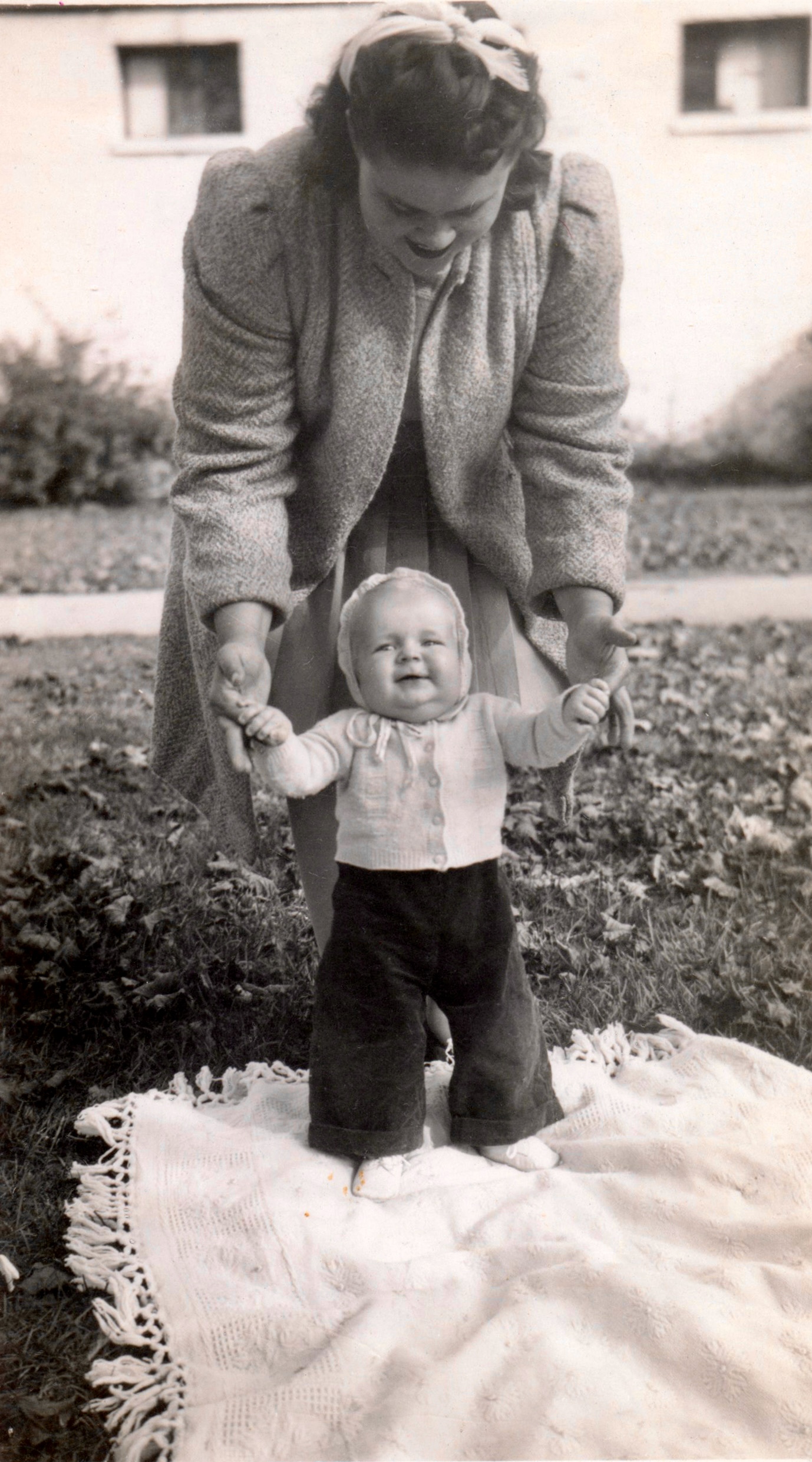Earlene Goodman with baby Clifford Jr. in Washington, D.C., c. 1943