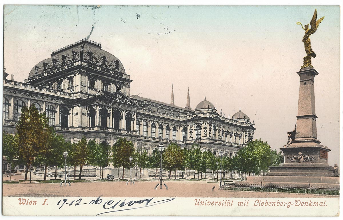 The University of Vienna, c. 1906, where Nadina's grandfather completed his medical degree