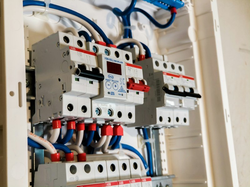 Residential electrical breaker panel and circuit distribution box