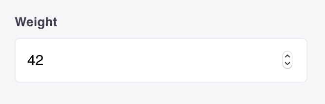 Number Input