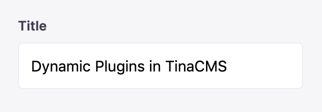 Text Input