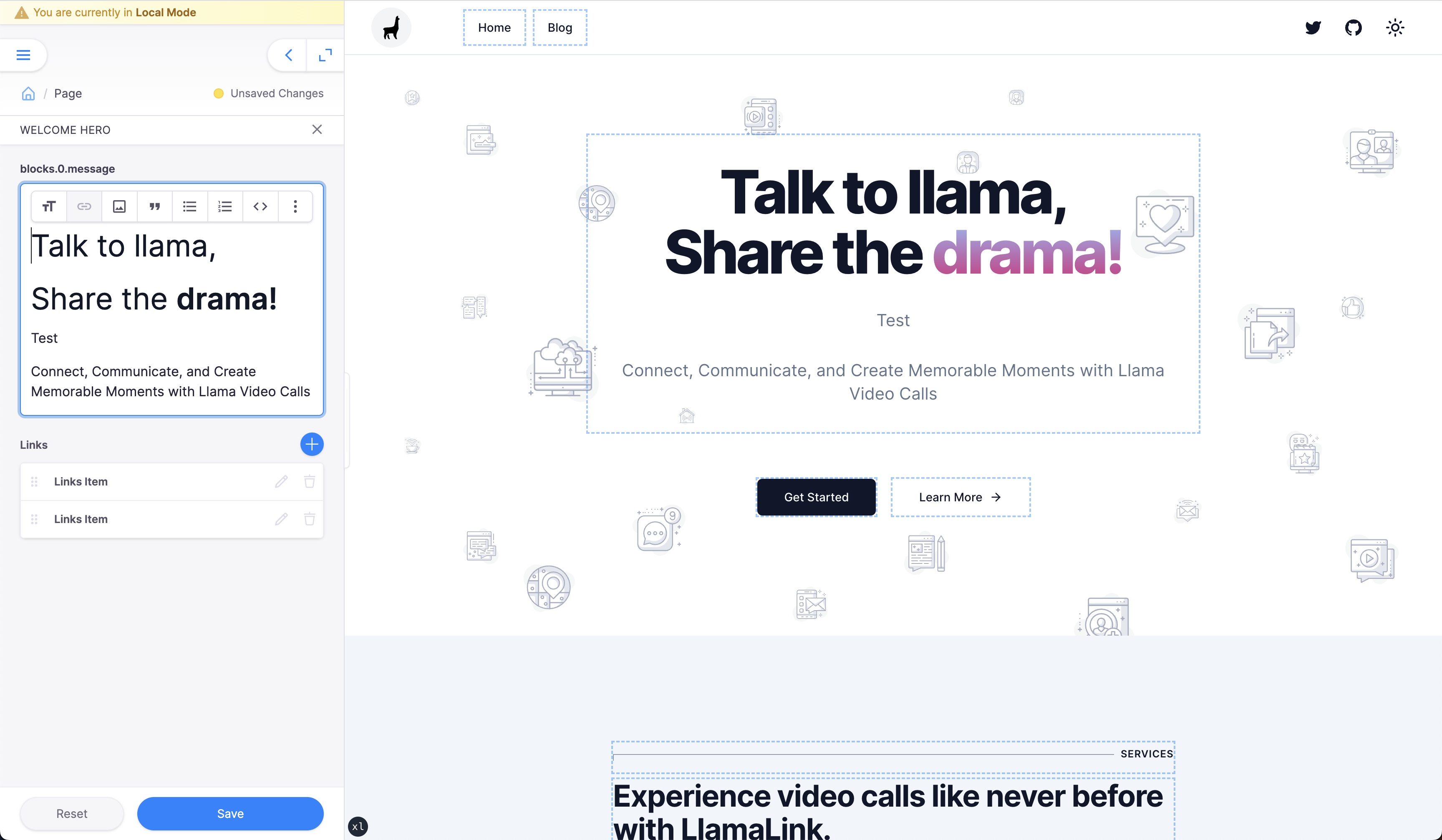 Introducing the Llama Link Deep Dive series LLamaLink Website Screenshot