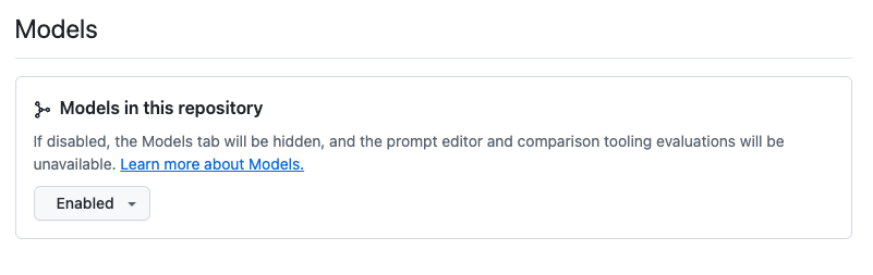 Enabling GitHub Models for your Repo Enabling GitHub Models for your Repo