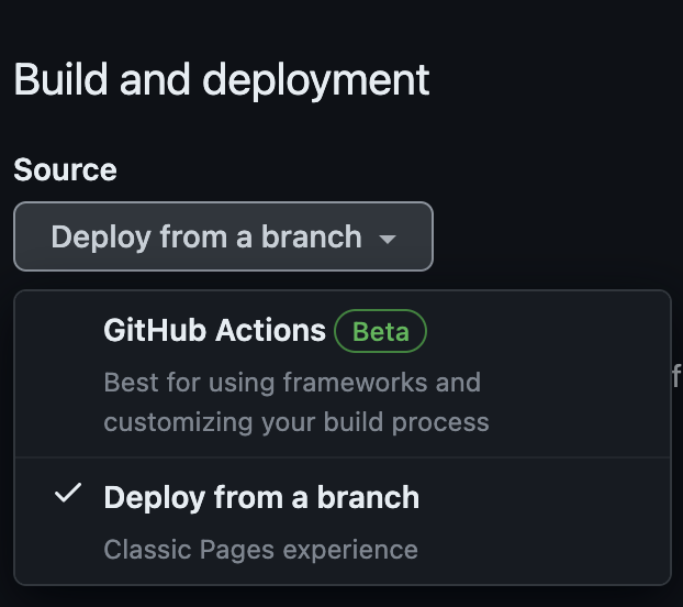 GitHub Pages配置