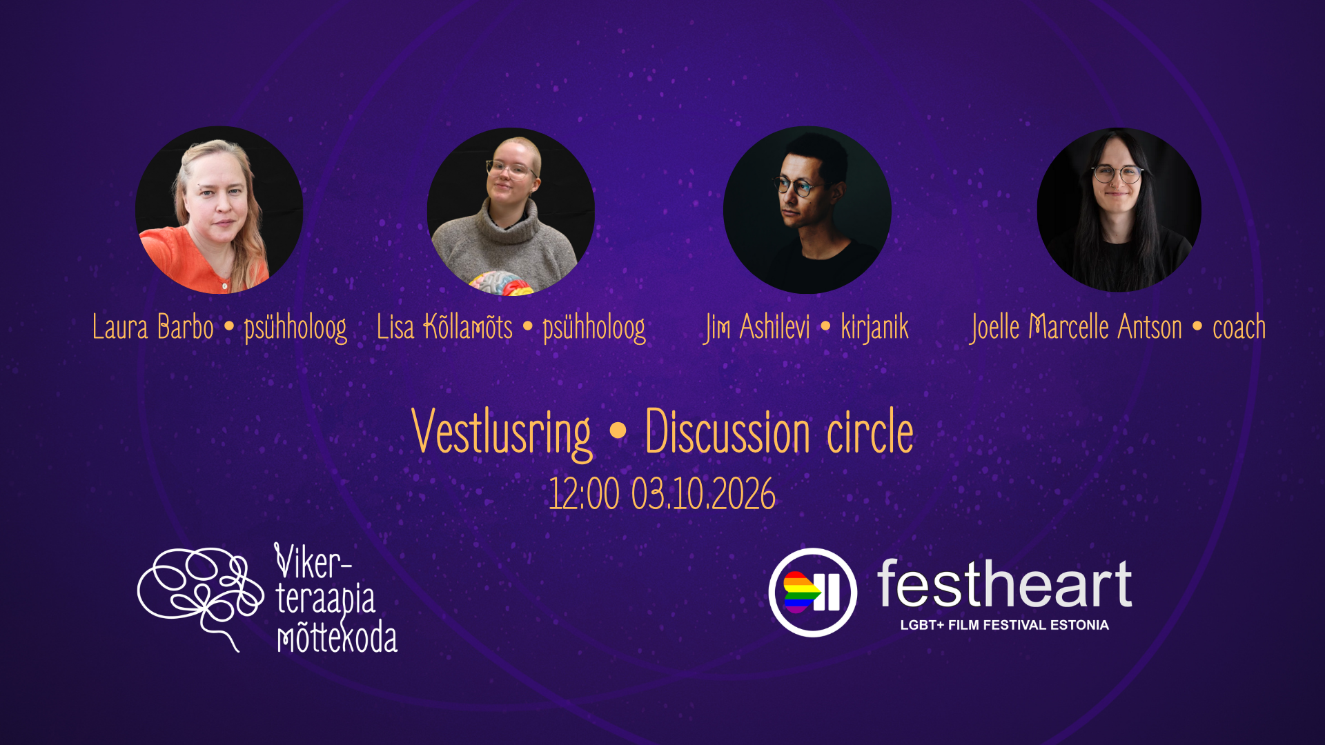 Vikerteraapia mõttekoja discussion circle at Festheart