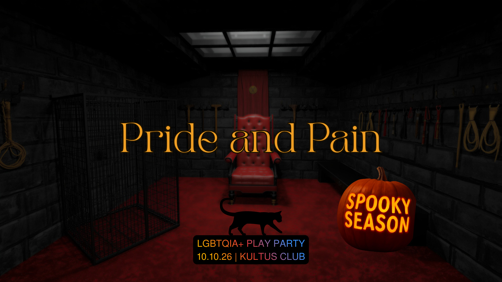 queer play party Pride and Pain: spooky season (18+)