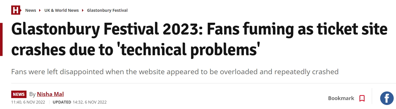 You don't want to make headline news, so don't forget about performance testing! (www.hulldailymail.co.uk)