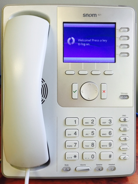 Log on to SNOM Phone