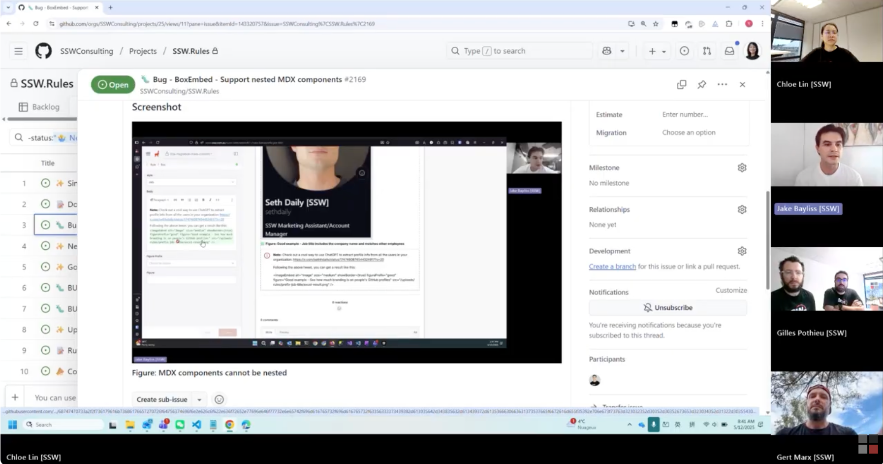 Daily Scrum handover