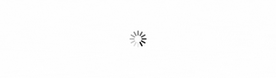 A blank white page with a centered spinner while waiting for a dashboard to load.