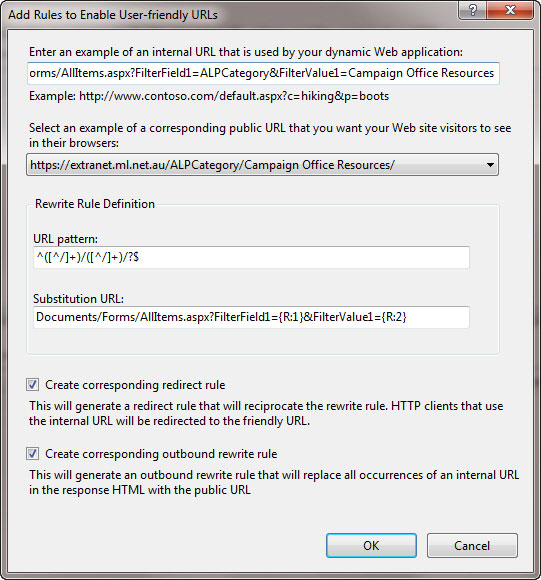 Figure: Rewrite both the HTML in the page and the incoming URL's to be friendly