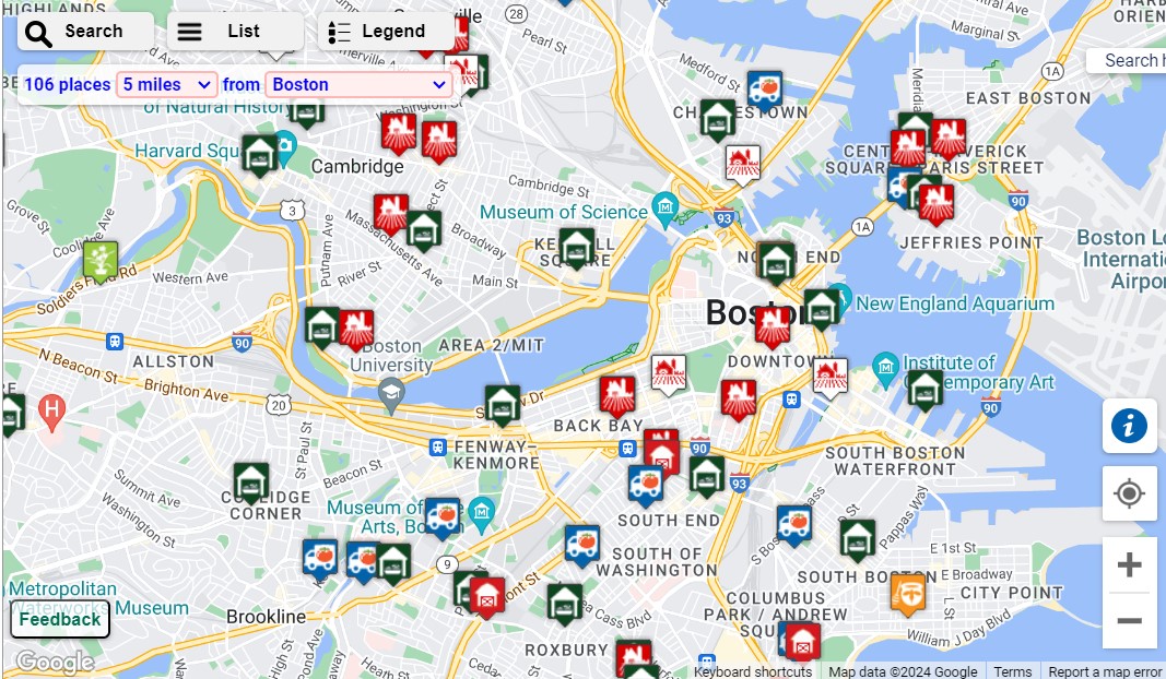 A snapshot of the Massachusetts Department of Agricultural Resources&rsquo; MassGrow Map