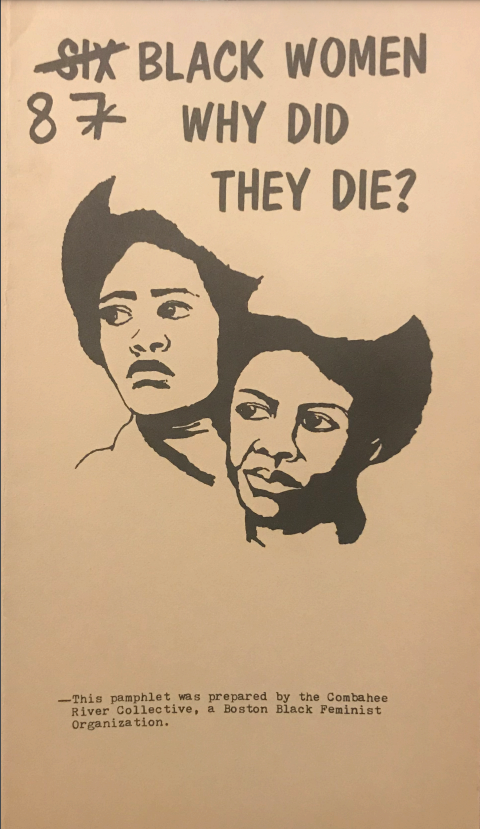 In 1979 twelve women were murdered within a 2-mile radius in Roxbury, Dorchester, and the South End. The Combahee River Collective produced a series of pamphlets as the situation developed to raise awareness, provide resources, and analyze the situation in the context of the larger issue of violence against women in society. From the digital collections of The History Project: Documenting LGBTQ Boston.