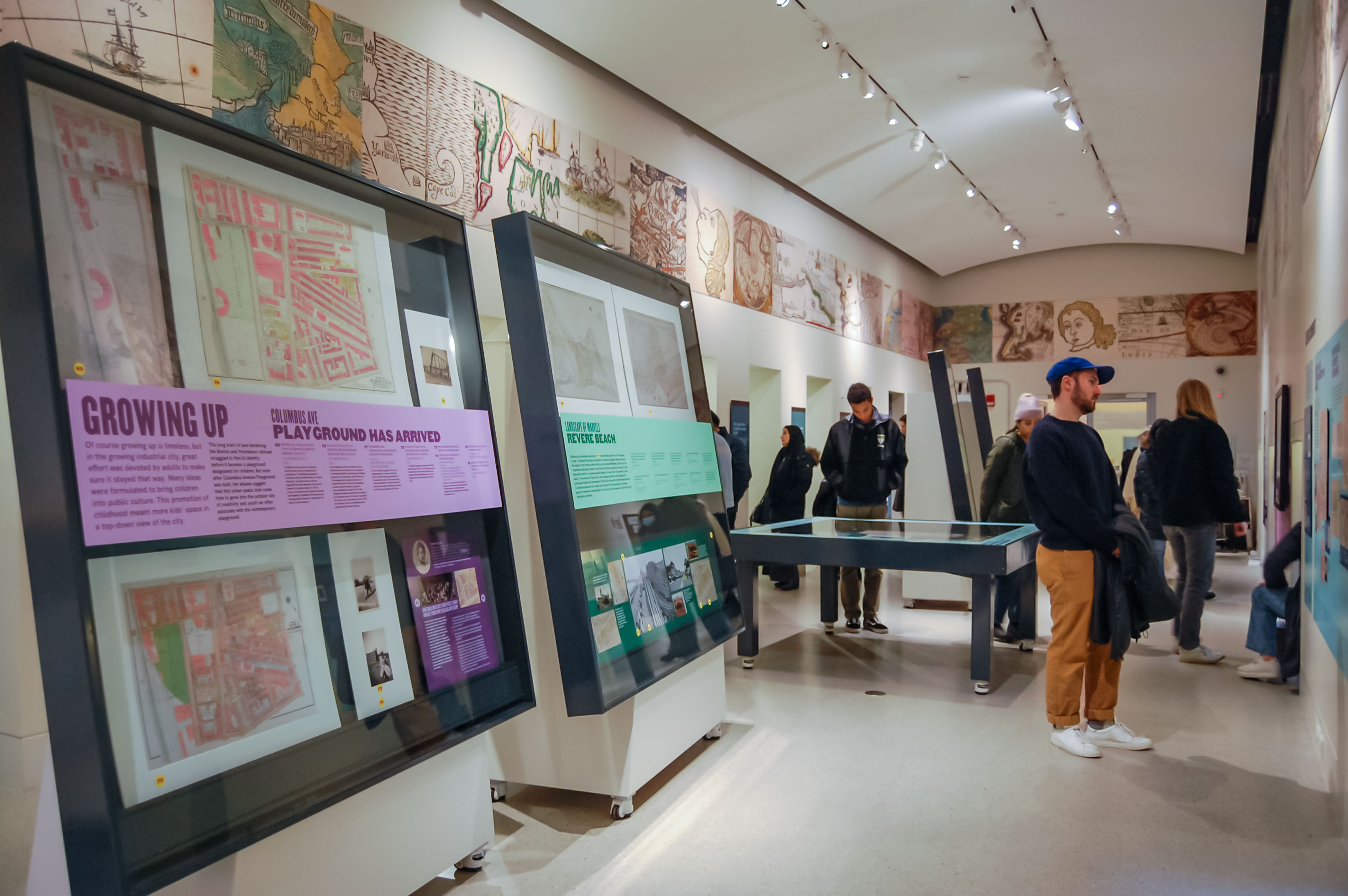 The Leventhal Center gallery in the Central Library of the Boston Public Library