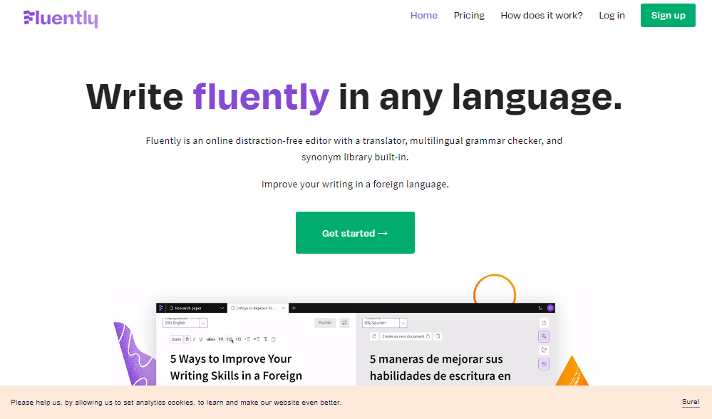 Fluently homepage