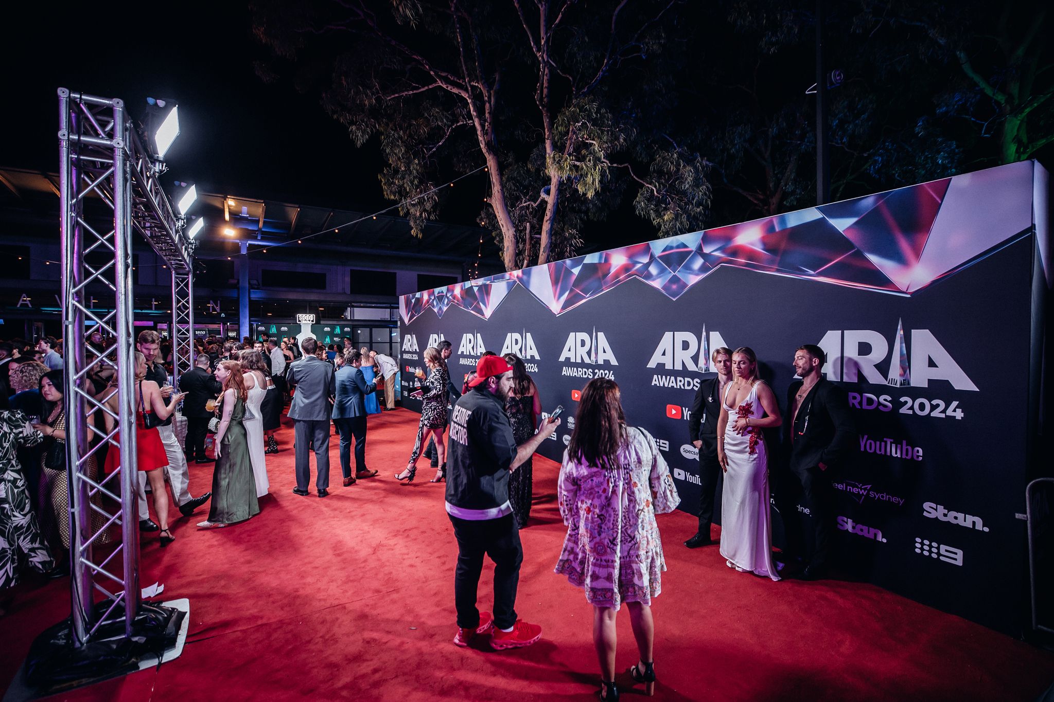 12m Outdoor Media Wall at ARIA Awards
