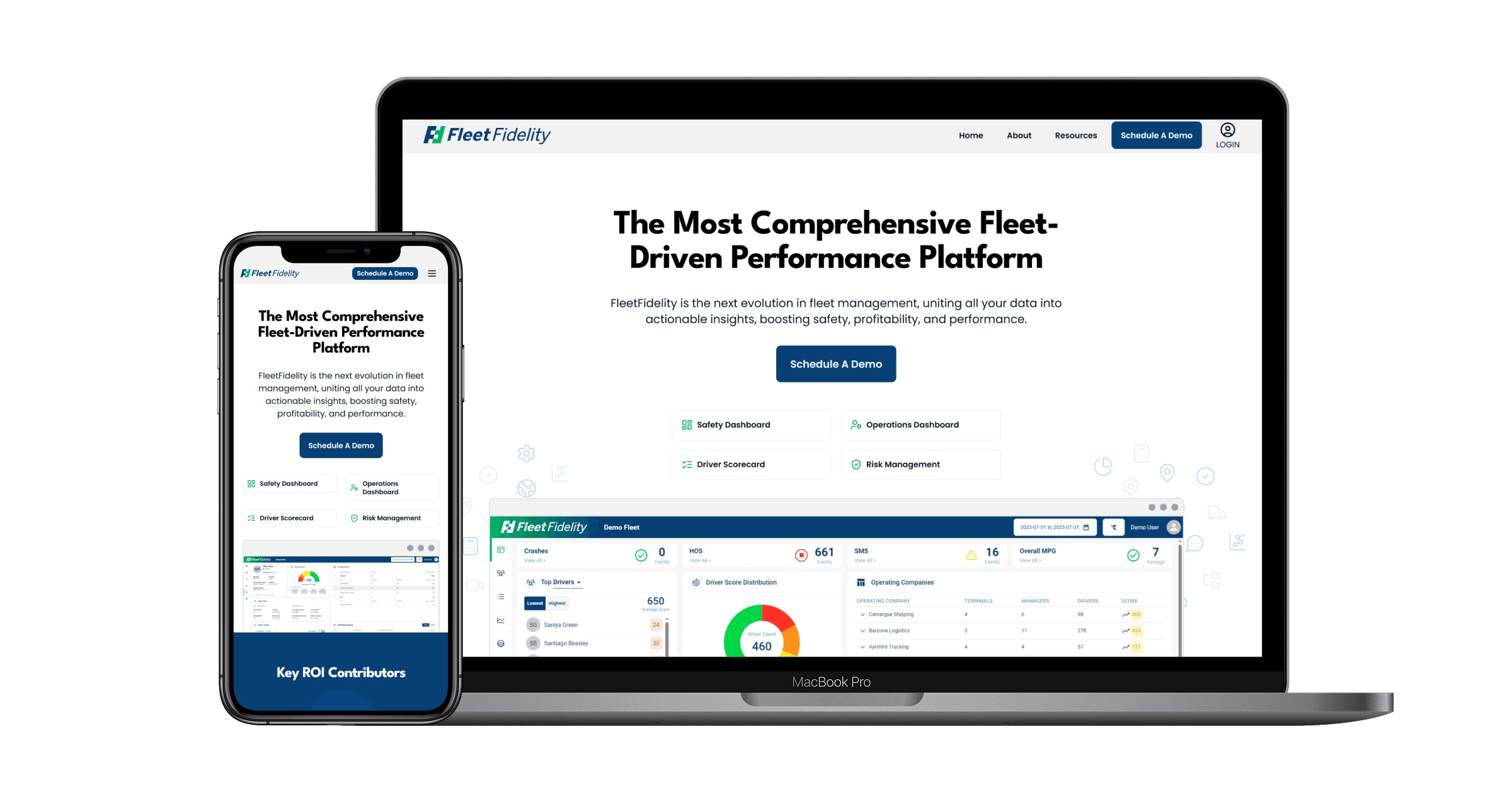 Final website design