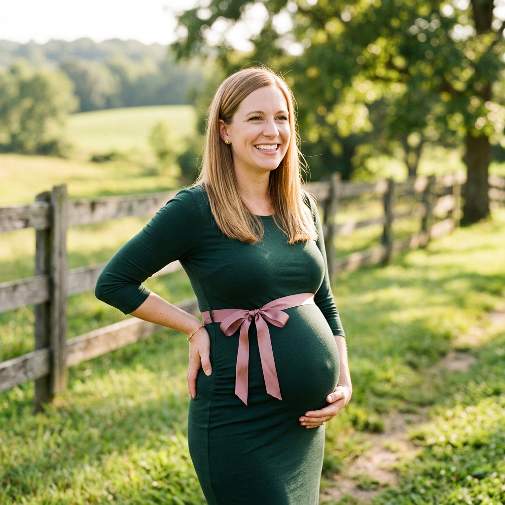 Joyful maternity portrait