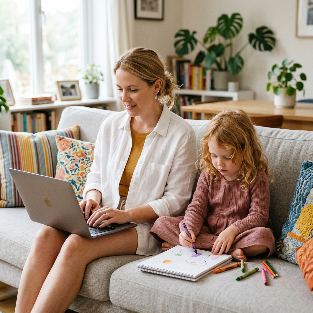 Mother_typing_daughter_drawing_sofa_202607122339.jpeg