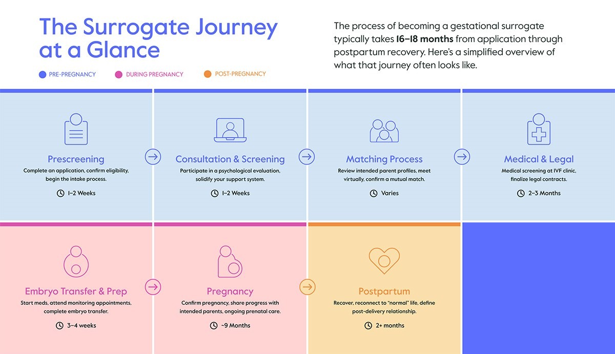 Surrogate process journey overview