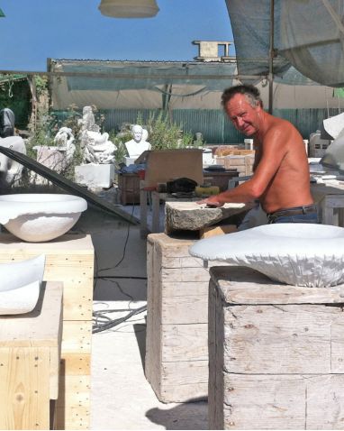 Luc Verbeke in Carrara, Italy