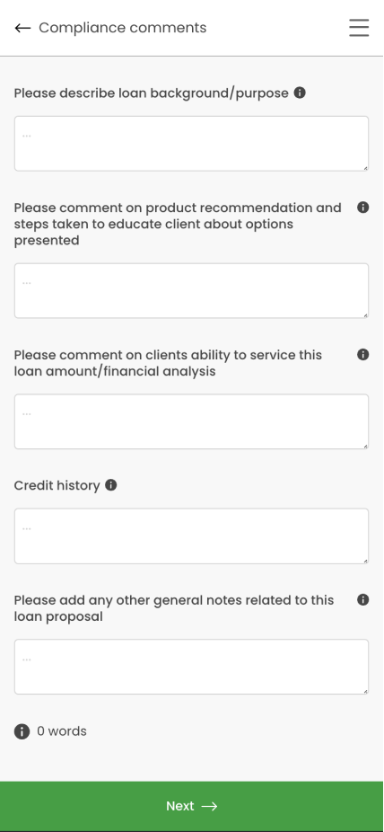 Compliance checking along the flow