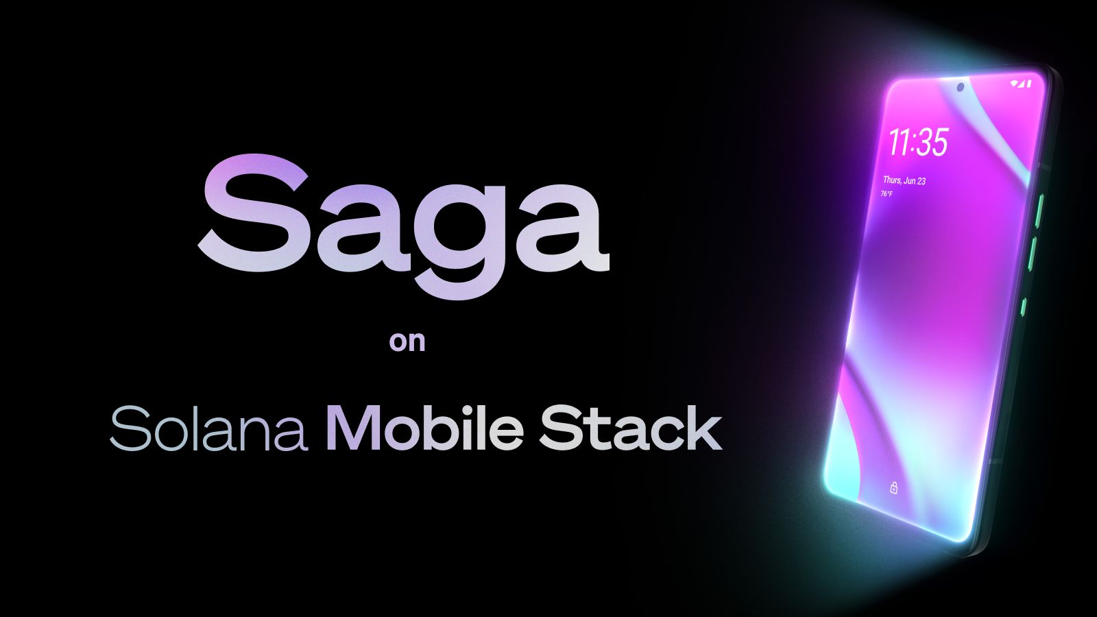 Solana Mobile Stack and flagship device, Saga, changes everything | Solana  Media