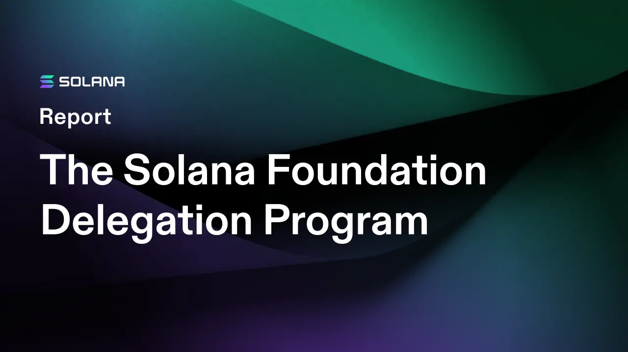 The Solana Foundation Delegation Program: A Case Study
