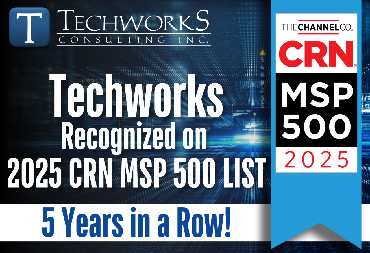 Techworks Consulting, Inc. Named to CRN’s MSP 500 List for 2025