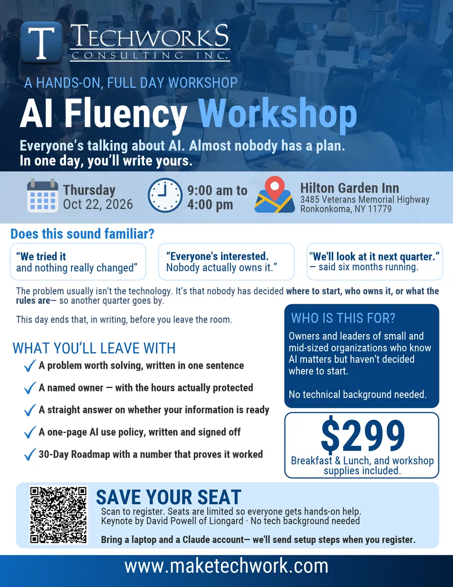 AI Fluency Workshop — a hands-on, full day workshop