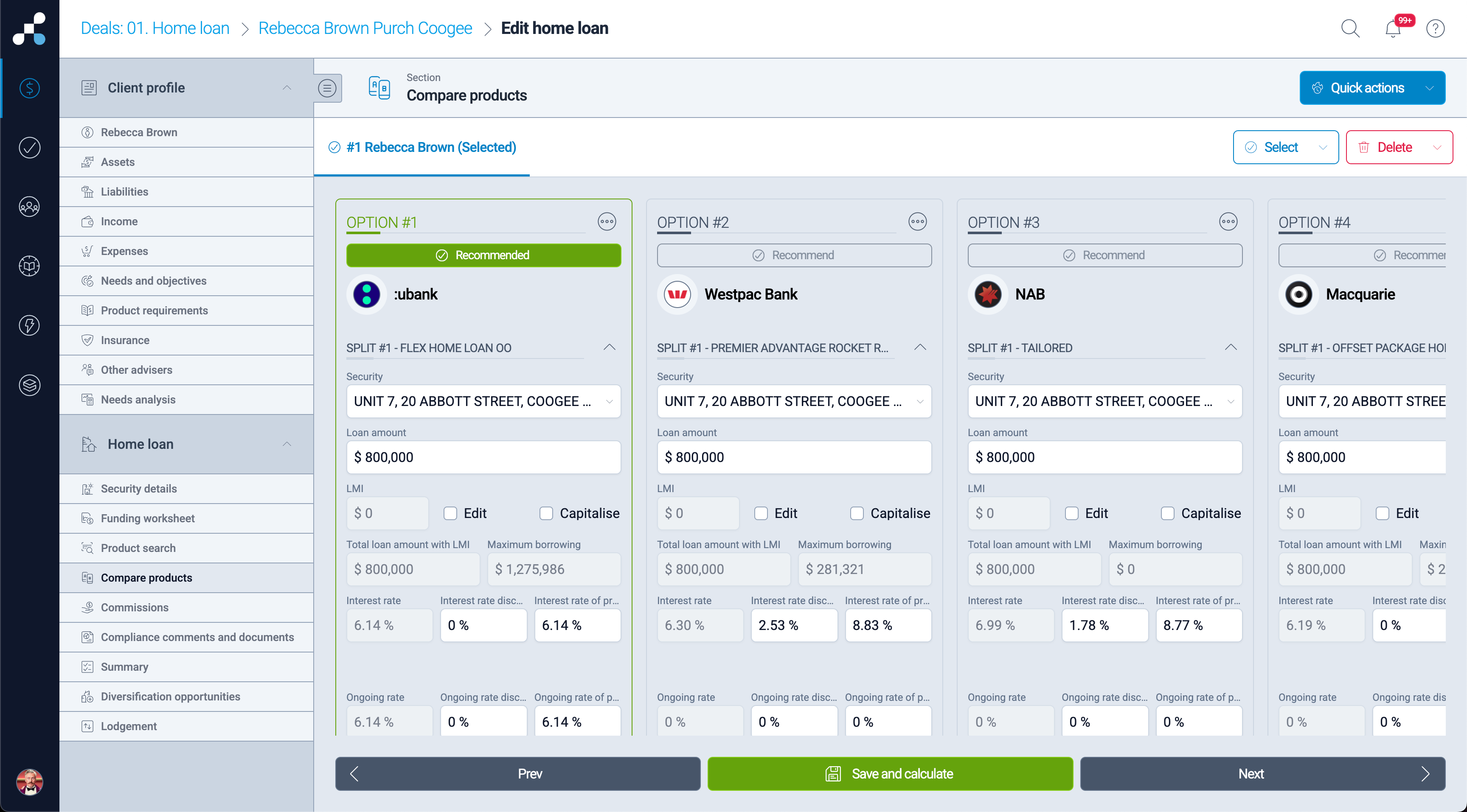 Several data entry fields are offered in Salestrekker CRM for data input and bank mapping Salestrekker CRM Broker Tools