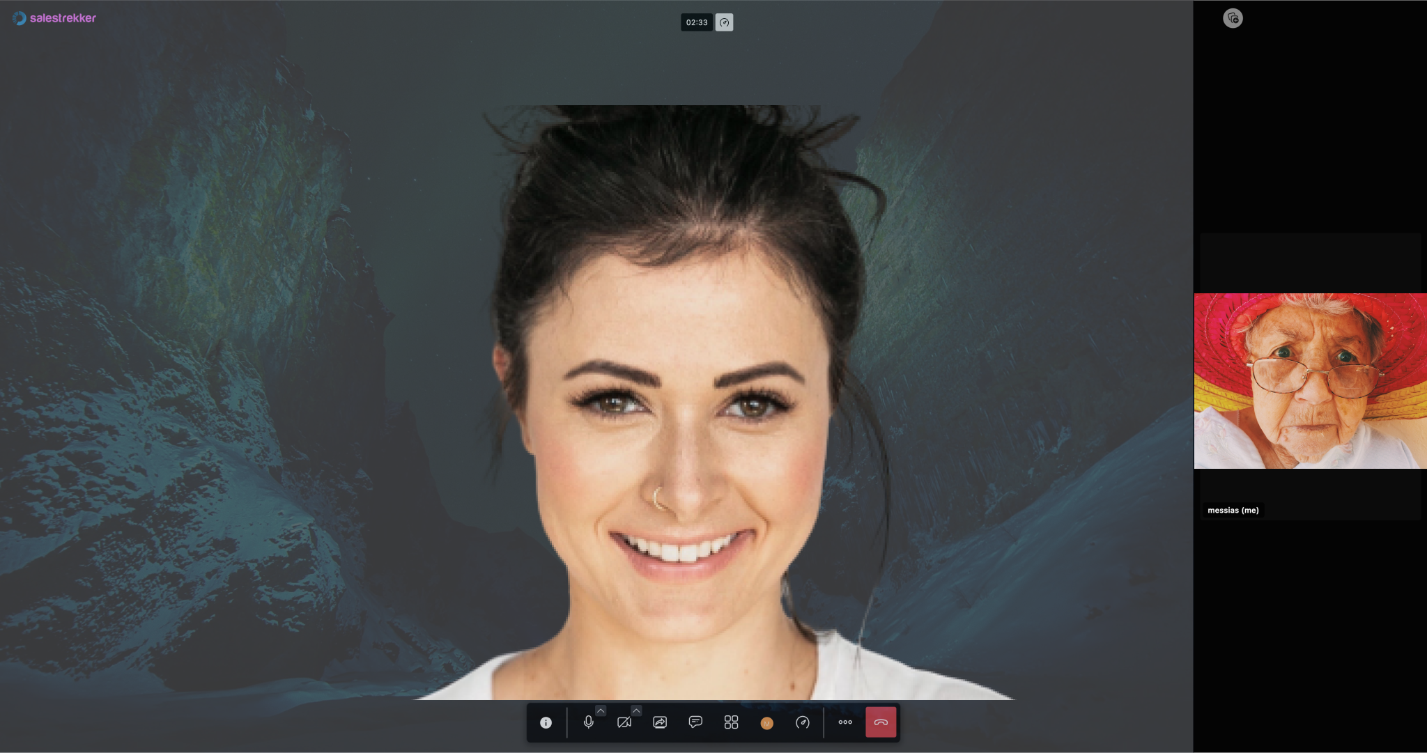 This feature is Video conference Salestrekker