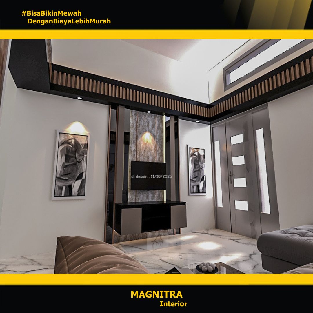 Interior ruang tamu 3x3