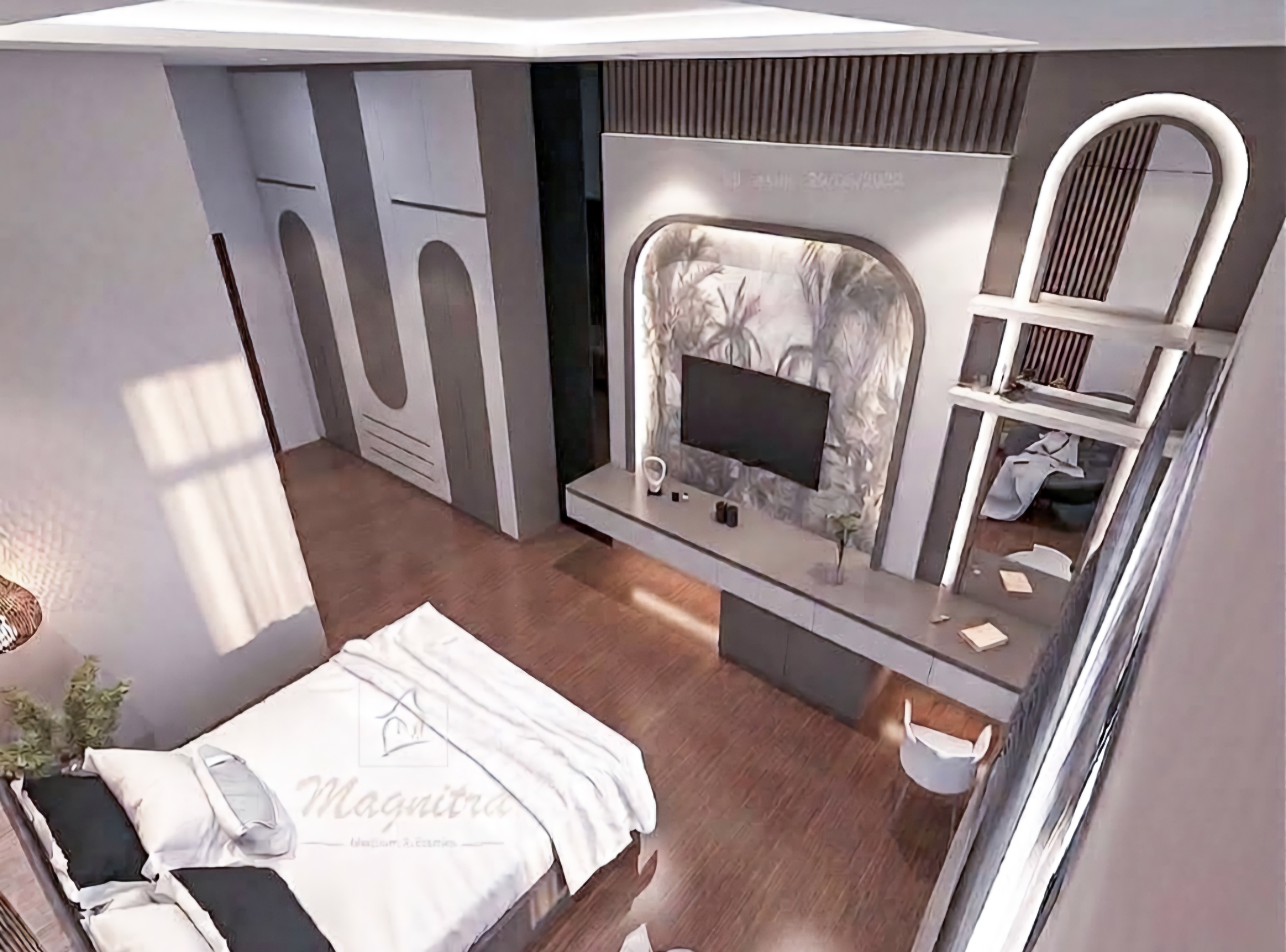 Interior master bedroom