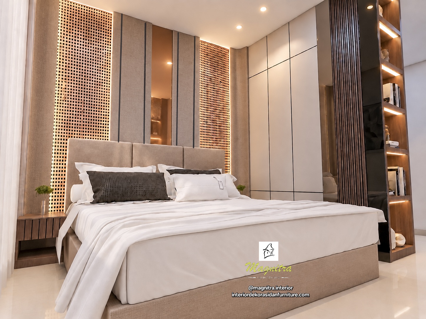 Interior kamar tidur utama