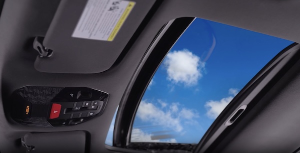 Overhead Console - Sunroof and Room Lamp