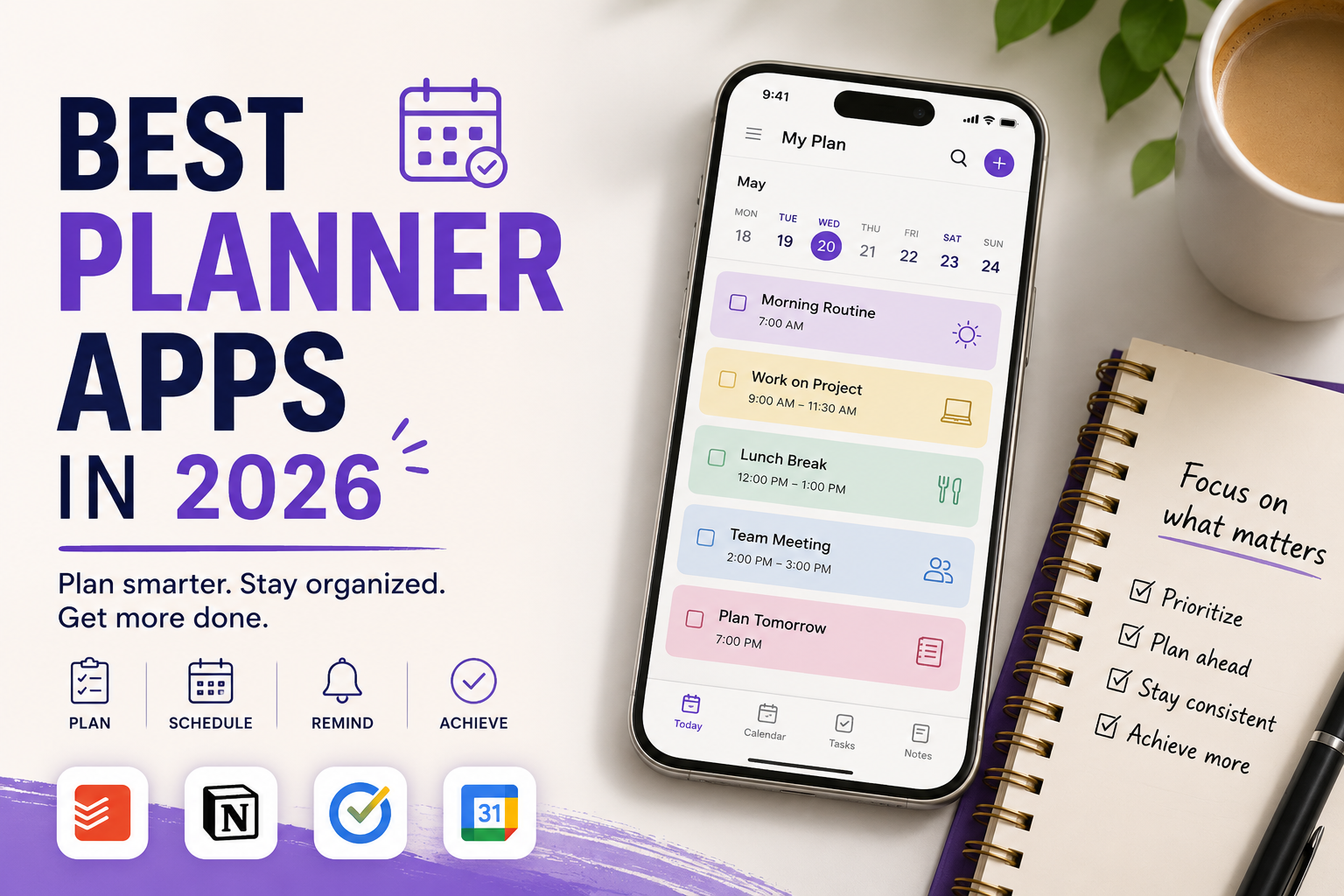 Top 5 Best Planner Apps in 2026