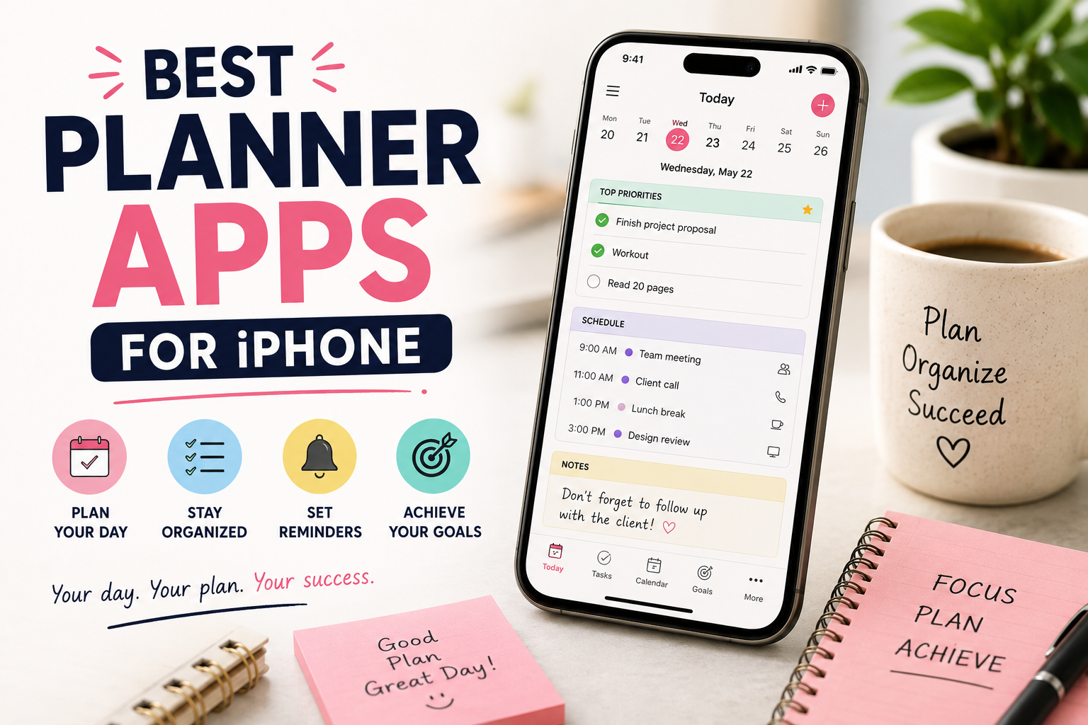 10 Best Planner Apps for iPhone - Manage Your Day Easily